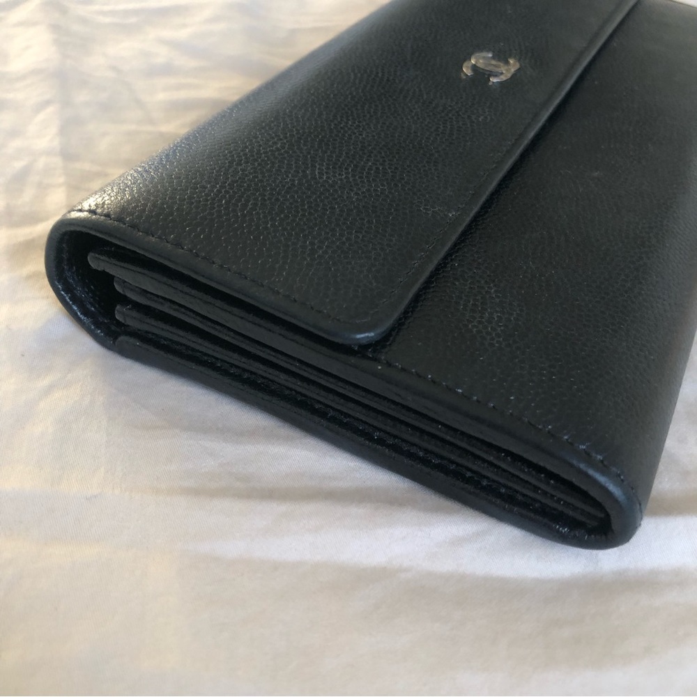 Chanel Caviar Leather Wallet Black with Silver Hardware - Picture 7 of 12
